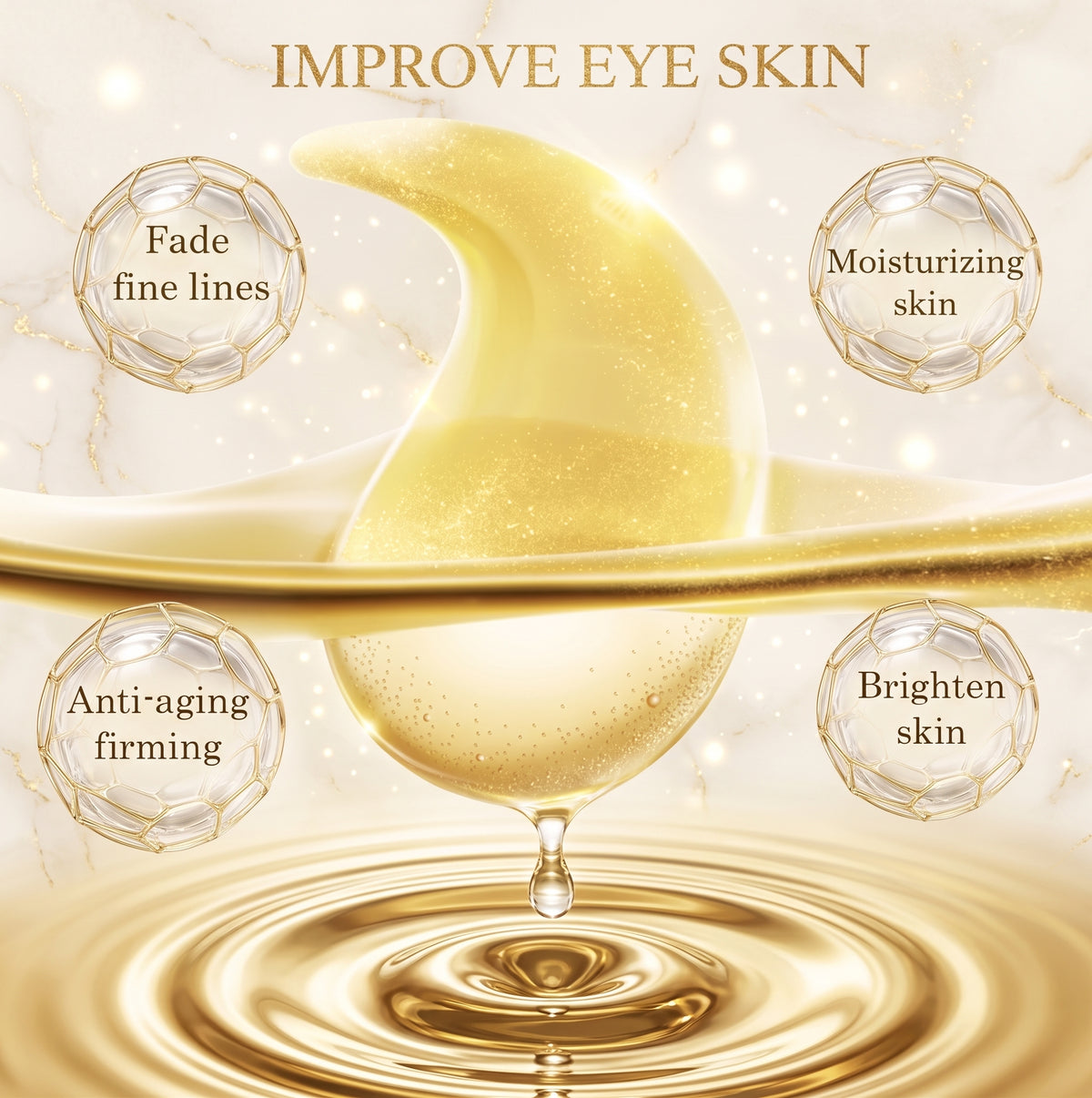 EyeGlow - Instant relief for puffy, tired eyes (60 Pcs)
